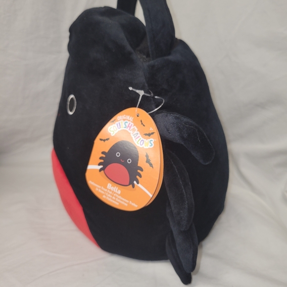 Squishmallow 12” Bella 2022 Spider Halloween Trick or Treat Plush Bag NWT - Picture 3 of 9